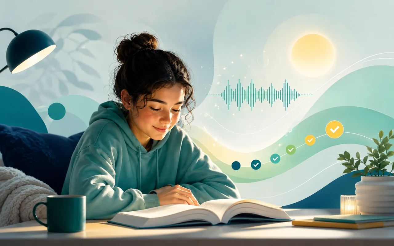 Decode first then build fluency visual with reading materials and language fragments